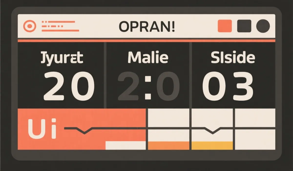 比分直播界面示意